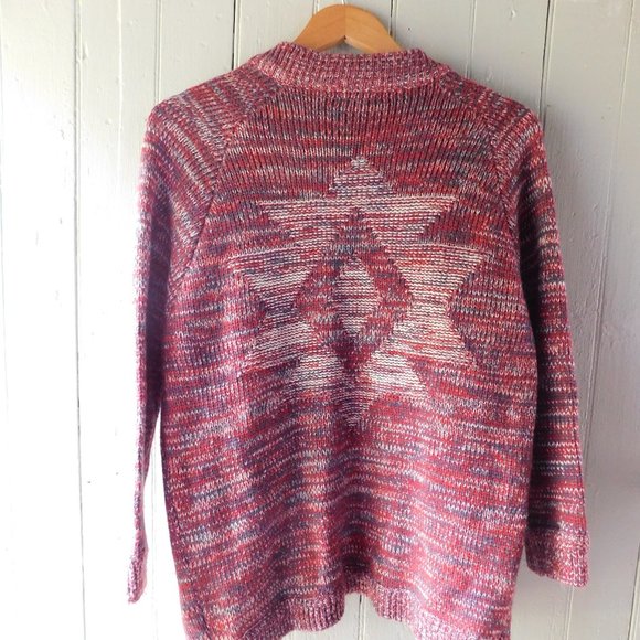 💞 Aztec Bohemian Rust Cardigan - Picture 10 of 14